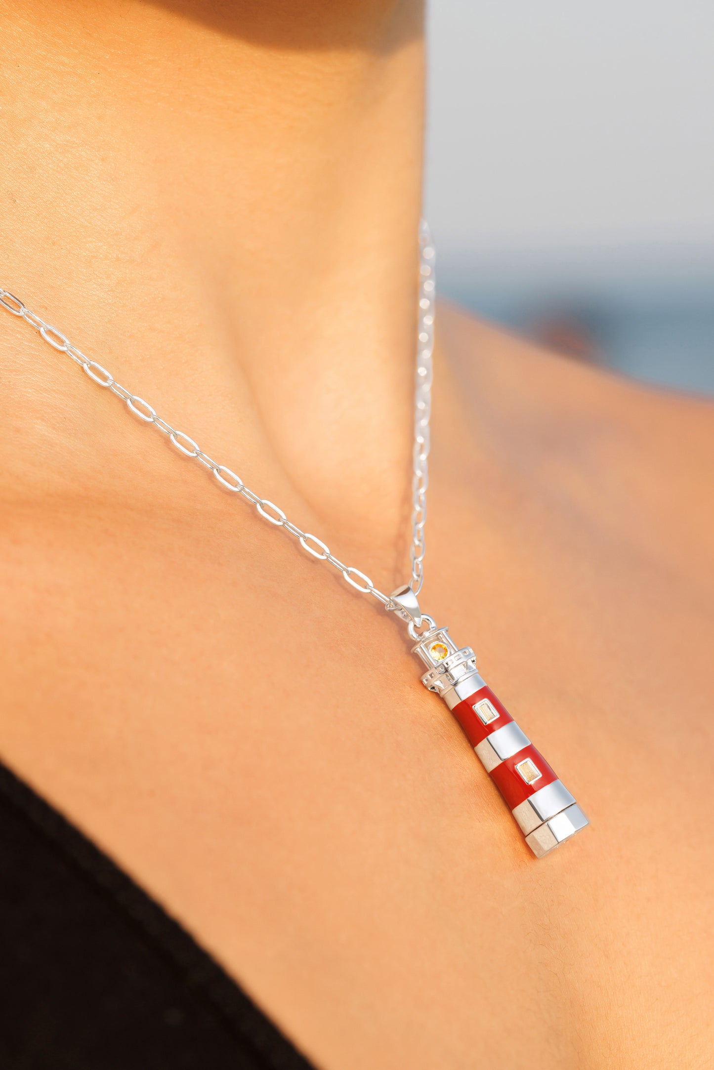 Morris Island Lighthouse Pendant