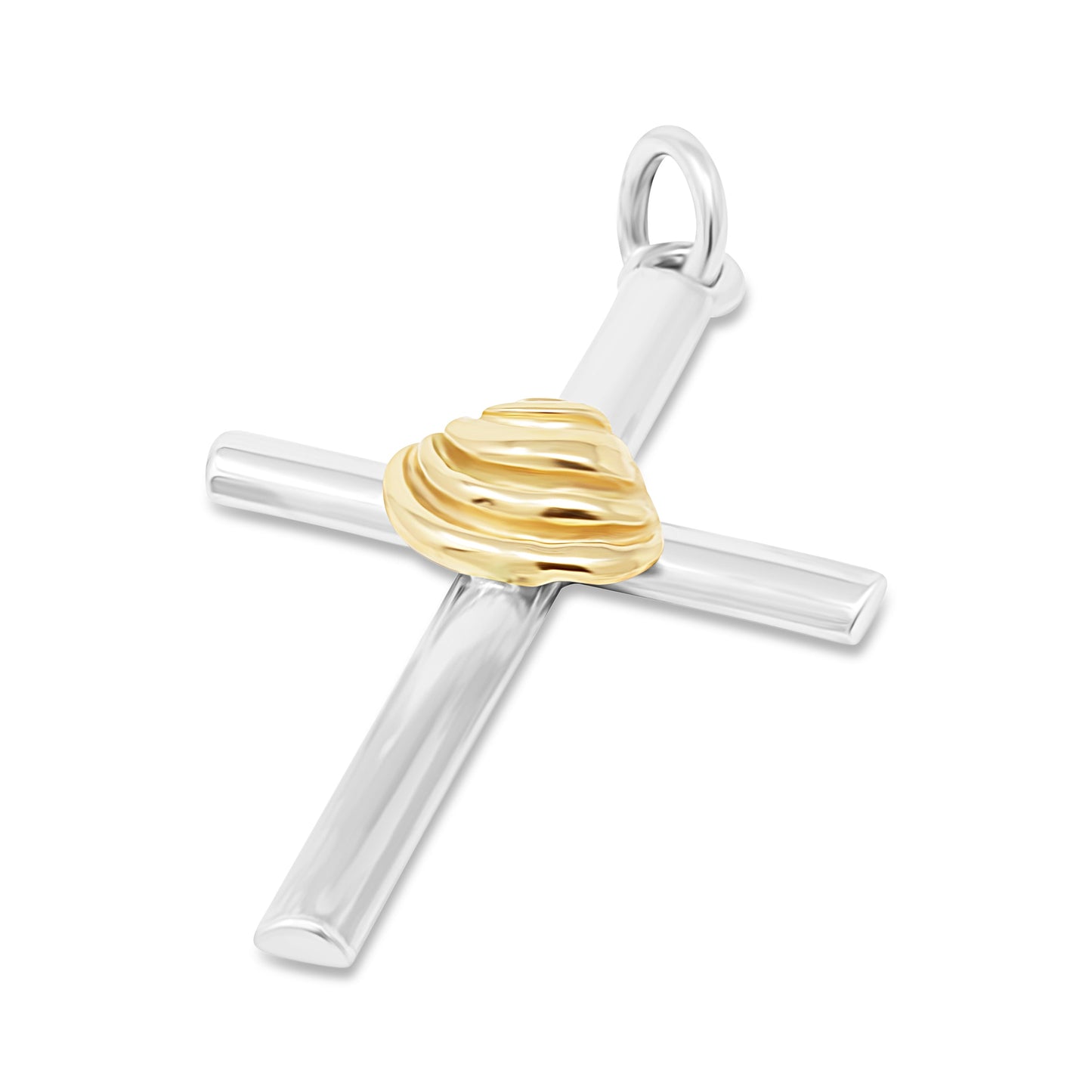 PI Shell Cross Necklace